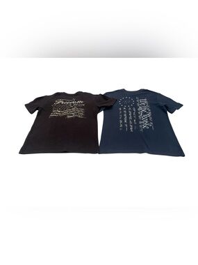 Pair of Buckle Howitzer Graphic Tee Shirts — Black & Navy